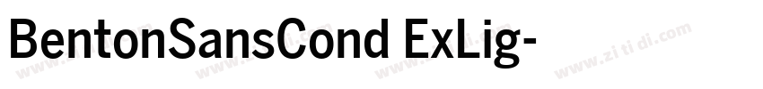 BentonSansCond ExLig字体转换